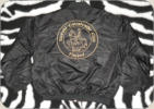 SCCF pilot jacket, black, orange inside. SCCF logo sewed on back. Four pockets. Strong zipper. Sizes available from S to 4XL